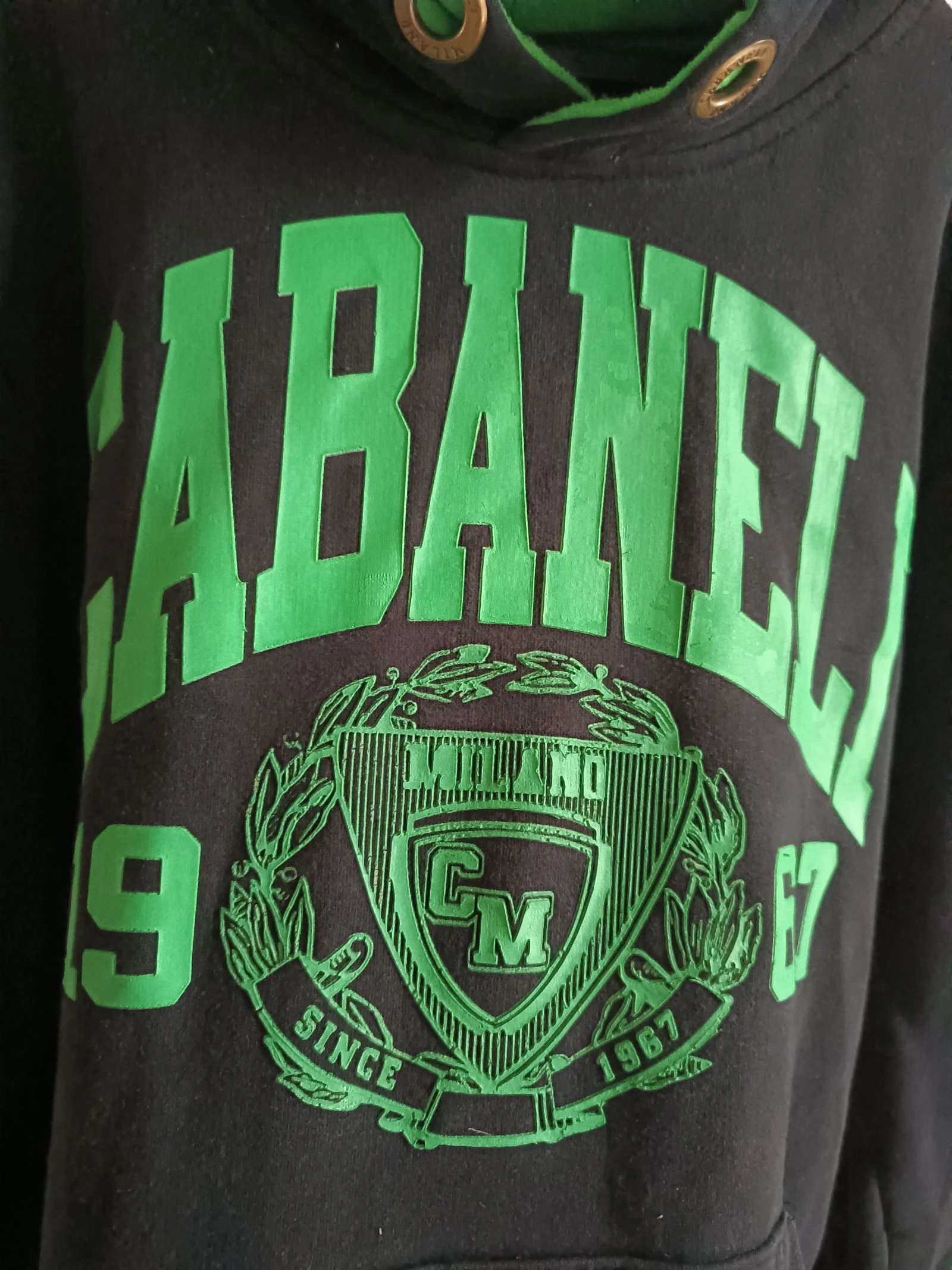 Black and green Cabaneli Milano hoodie – photo 4